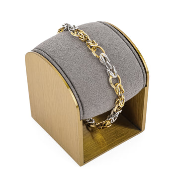 14K Yellow & White Gold Link Bracelet