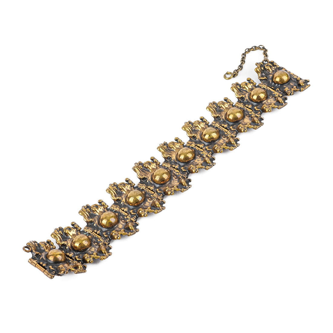 PENTTI SARPANEVA Bronze Modernist Link Bracelet