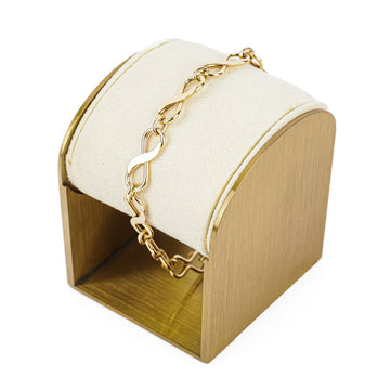 14K Yellow Gold Infinity Link Bracelet