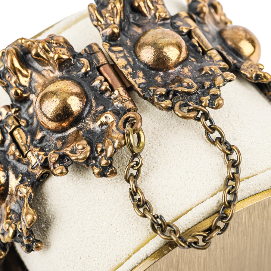 PENTTI SARPANEVA Bronze Modernist Link Bracelet