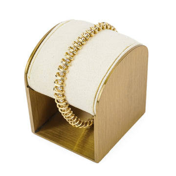 14K Yellow Gold Diamond Tennis Bracelet