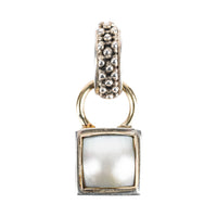 MICHAEL DAWKINS Sterling Two Tone Pearl Pendant