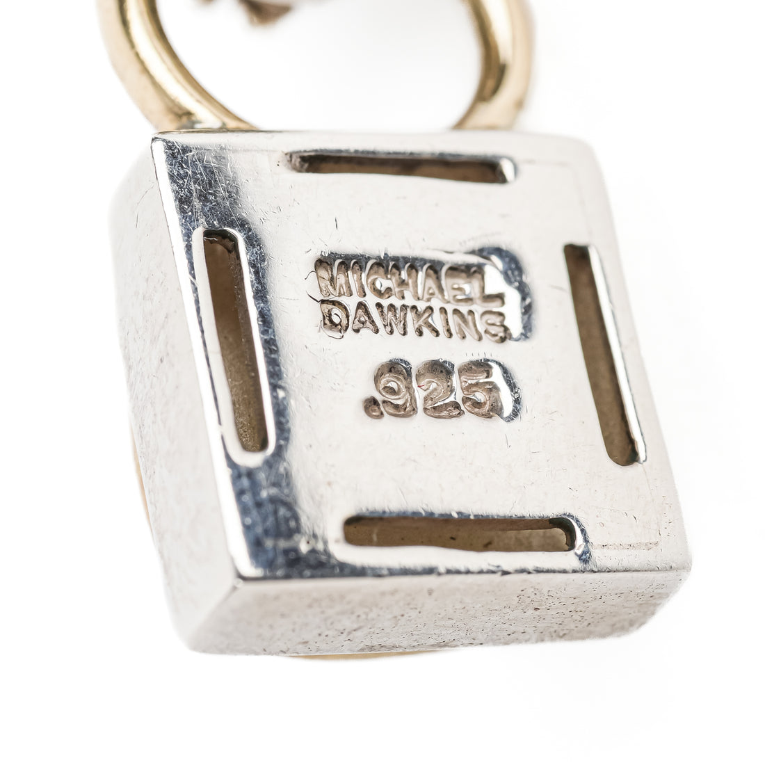 MICHAEL DAWKINS Sterling Two Tone Pearl Pendant