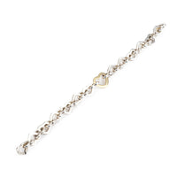TIFFANY & CO 925 18K Heart Link Bracelet