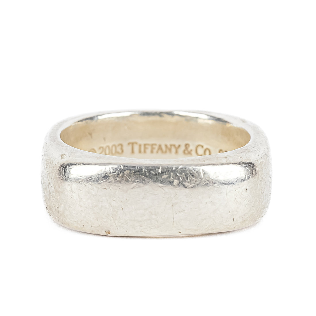 TIFFANY & CO Sterling Square Band Ring