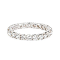 14K White Gold Diamond Eternity Band Ring