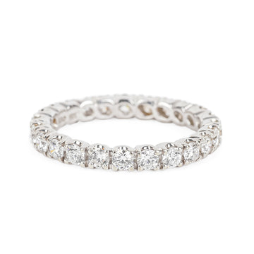 14K White Gold Diamond Eternity Band Ring
