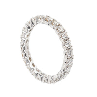 14K White Gold Diamond Eternity Band Ring