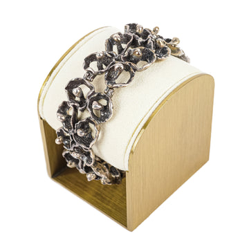 Sterling Brutalist Panel Link Bracelet