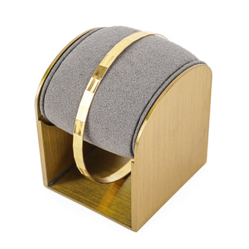 18K Yellow Gold Faceted Bangle