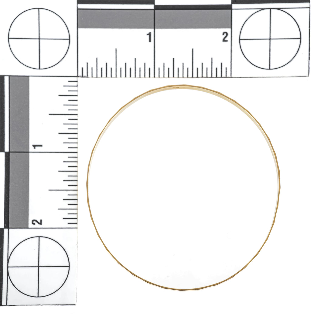 18K Yellow Gold Faceted Bangle
