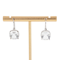 BIRKS Sterling White Quartz Drop Earrings