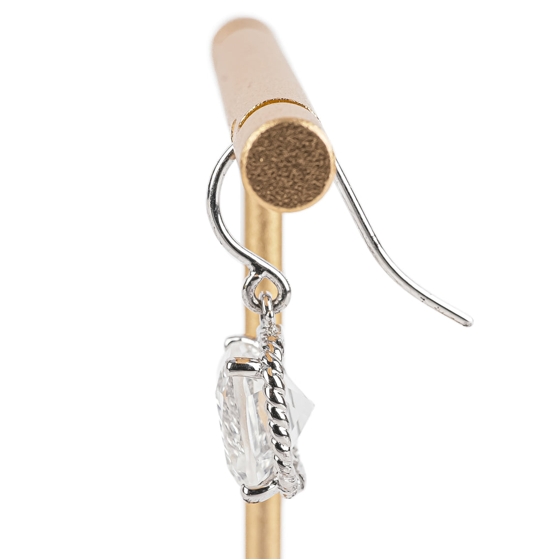 BIRKS Sterling White Quartz Drop Earrings