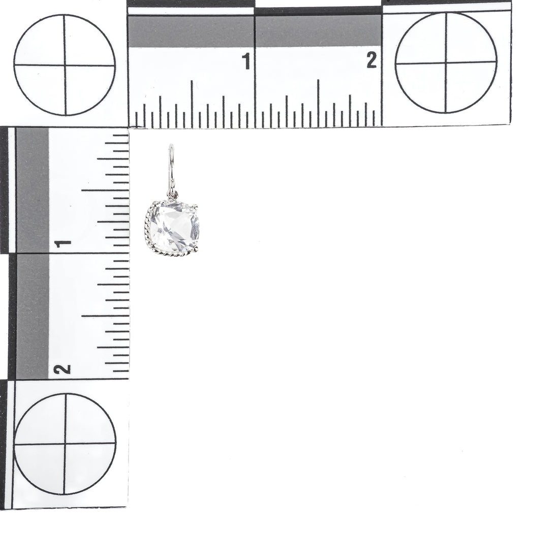 BIRKS Sterling White Quartz Drop Earrings