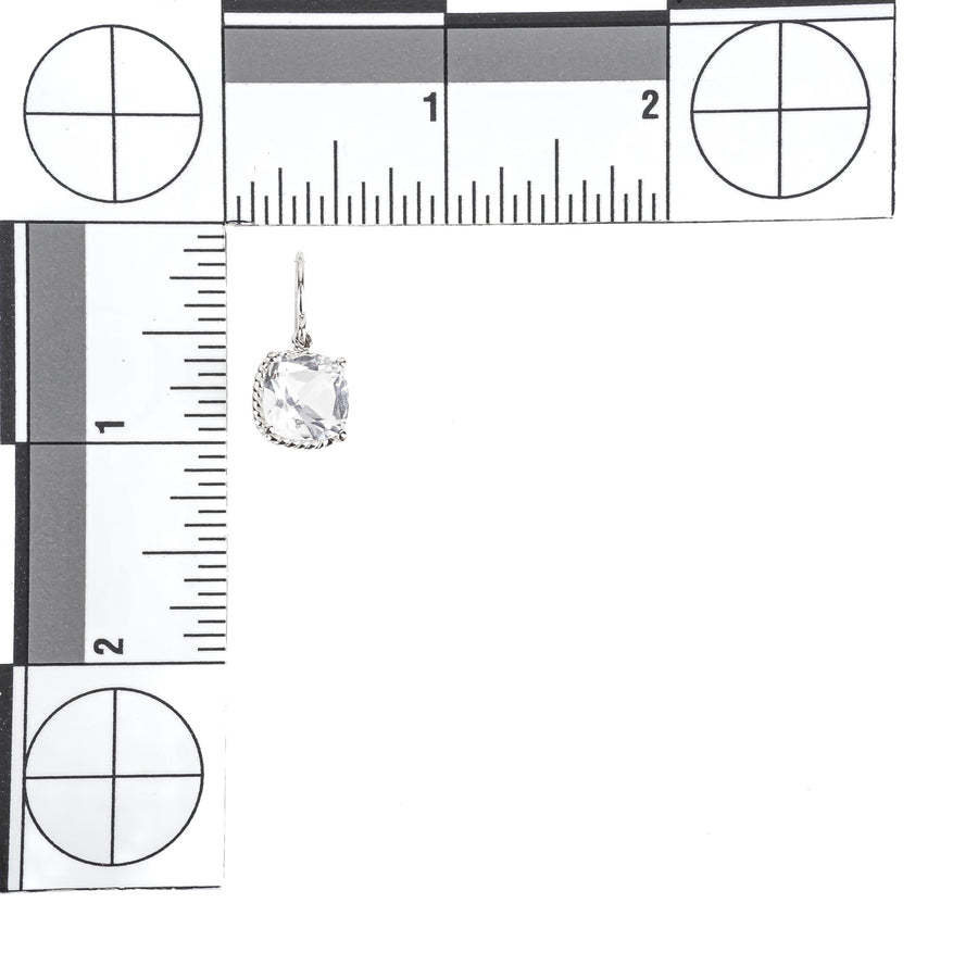 BIRKS Sterling White Quartz Drop Earrings