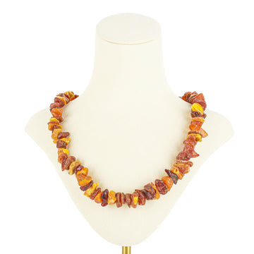 Graduated Two Tone  Raw Amber Necklace