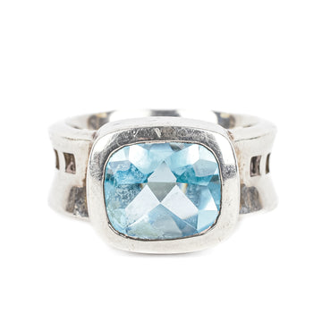 BIRKS Sterling Blue Topaz Ring