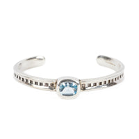 BIRKS Sterling Blue Topaz Bangle