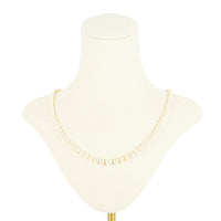 14K White Gold Graduated Cultured Pearl Necklace
