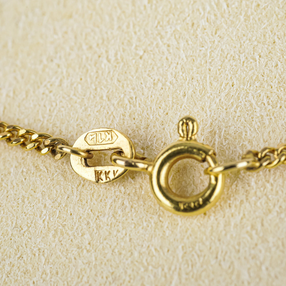 18K Yellow Gold Curb Chain