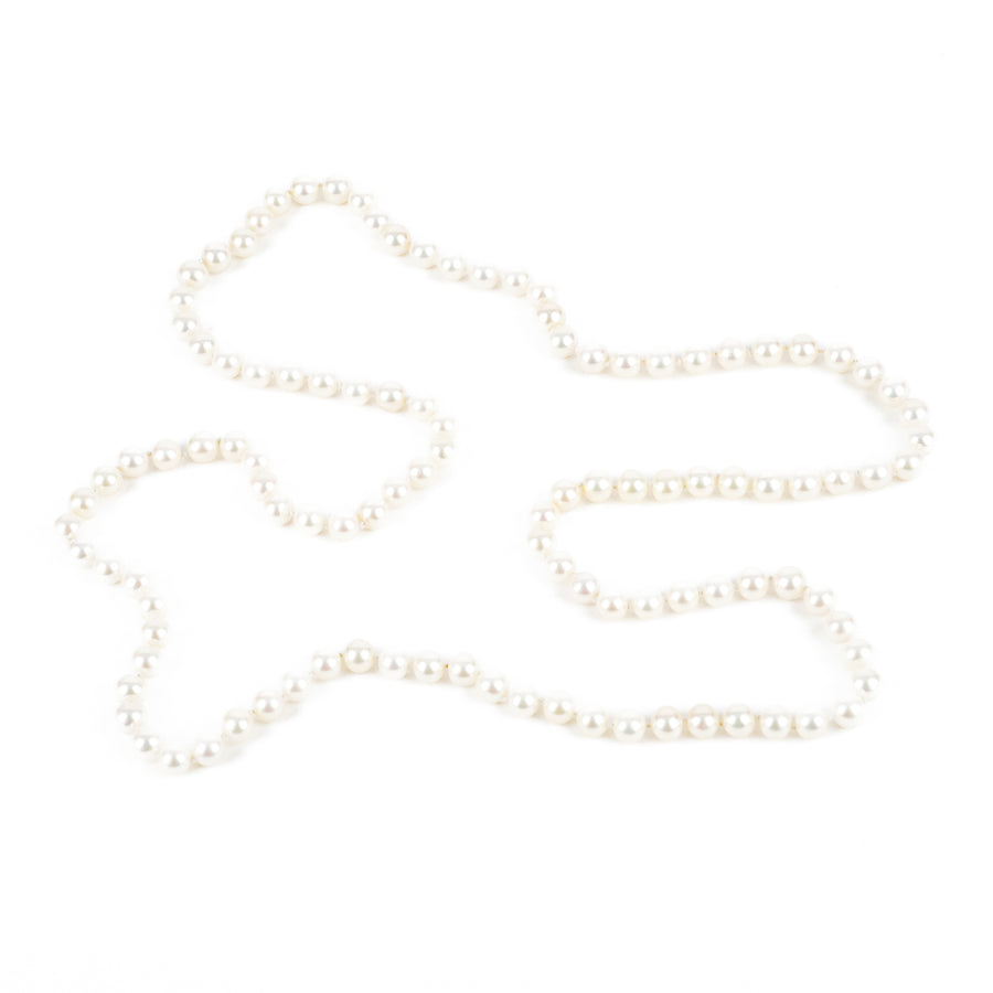 Cultured Pearl Infiniti Necklace 7.5-8mm