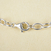 MATSU Sterling Oval Link Starburst Pendant Necklace