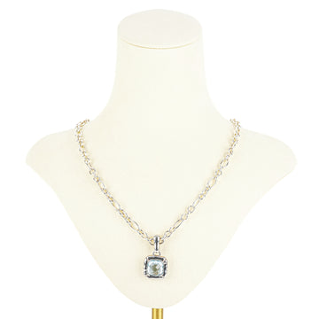 THISTLE & BEE Sterling Blue Topaz Enhancer Pendant Necklace