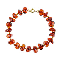 Cherry Amber Pebble Bracelet & Necklace