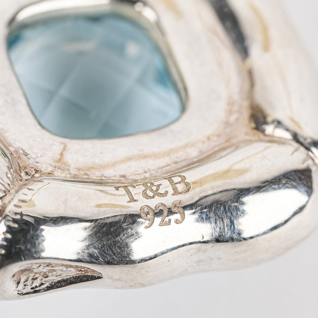 THISTLE & BEE Sterling Blue Topaz Enhancer Pendant Necklace
