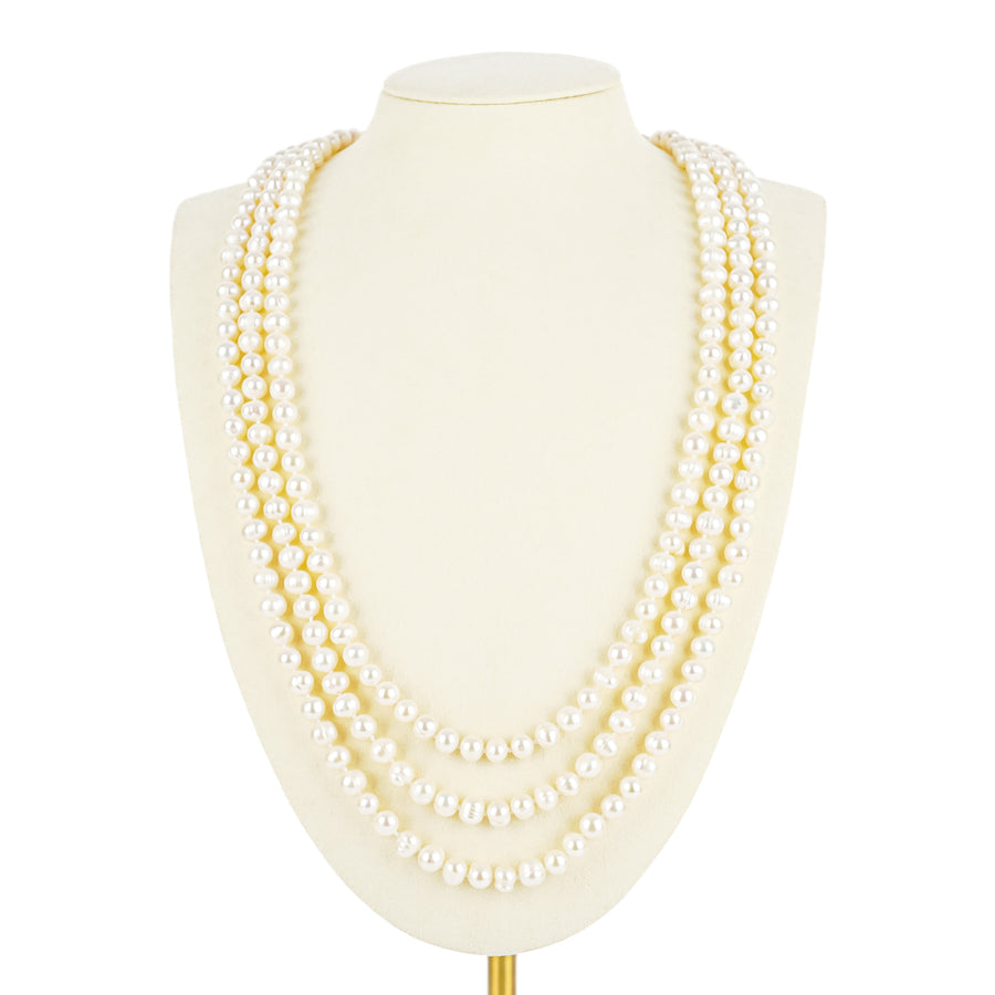 Baroque Freshwater Pearl Opera Length Necklace