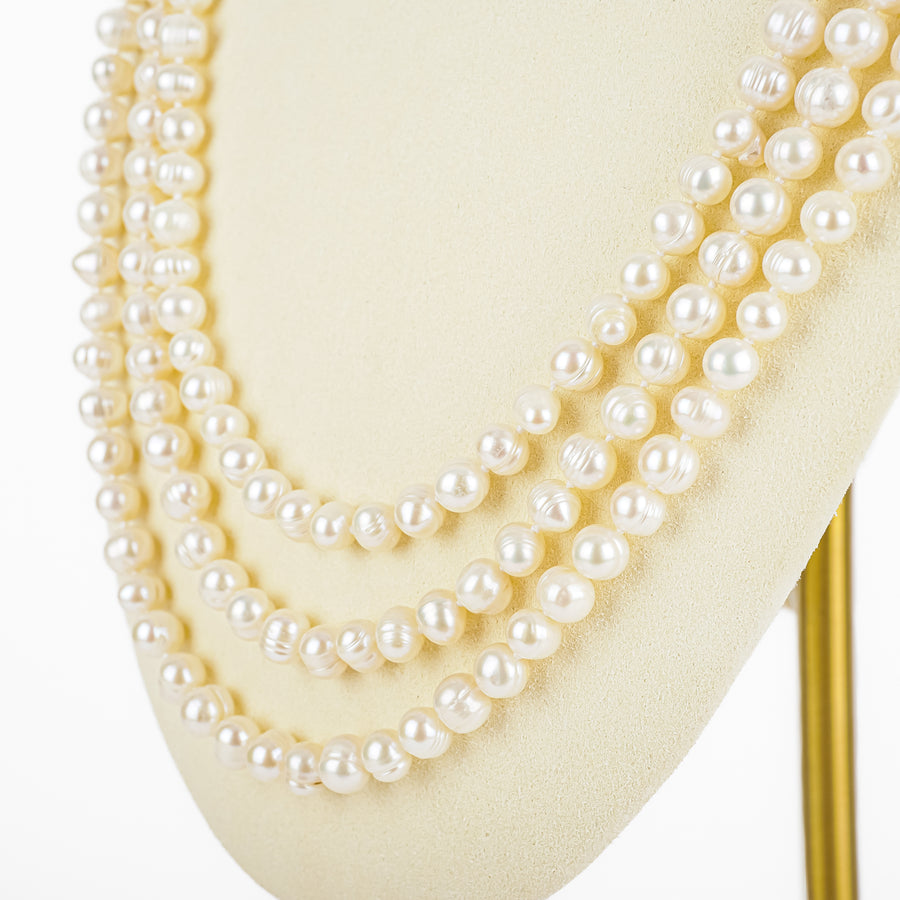 Baroque Freshwater Pearl Opera Length Necklace