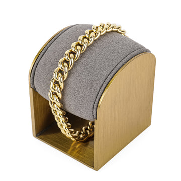 18K Yellow Gold Bracelet With Synthetic Sapphire Cabochons