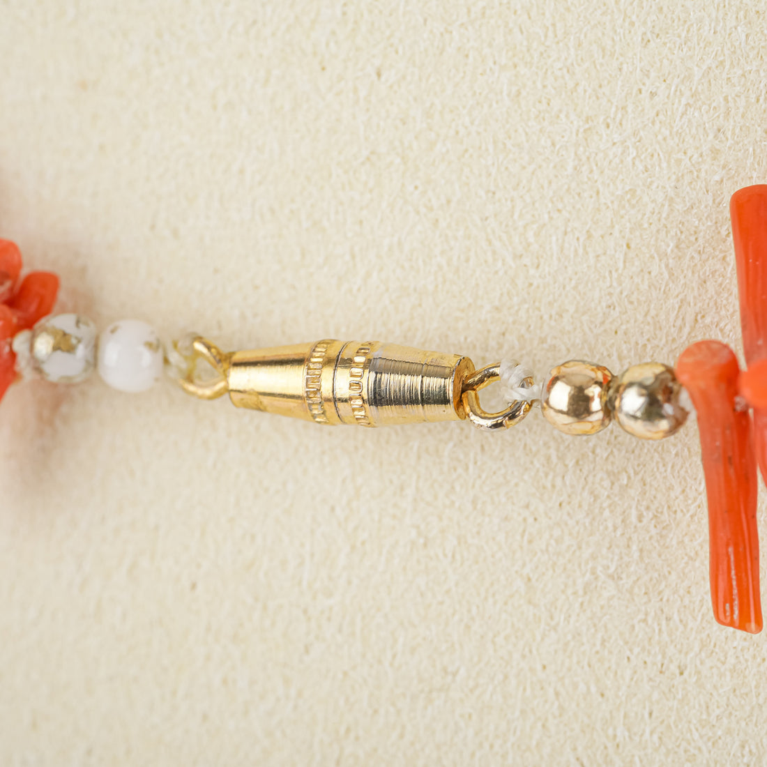 Graduated Coral Branch Necklace