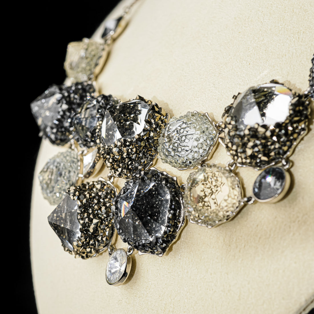 SWAROVSKI Silver Tone Crystal & Pave Necklace