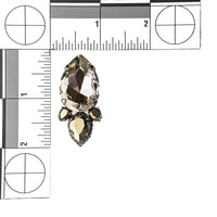 ATELIER SWAROVSKI Manik Mercian Grey White Pear Large Studs