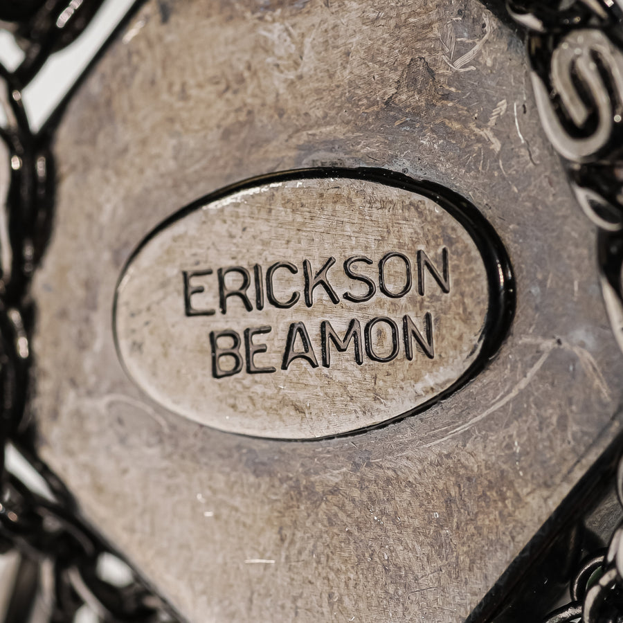 ERICKSON BEAMON Clear Green Crystal Fringe Drops