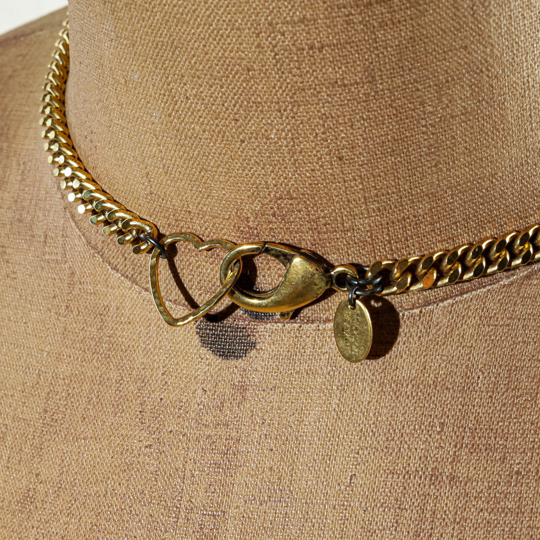 ERICKSON BEAMON Gold Tone Faux Pearl Crystal Drop Necklace