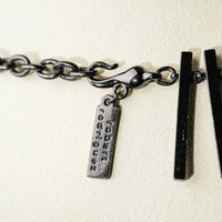 ROBERT RODRIGUES Black Crystal Bar Necklace