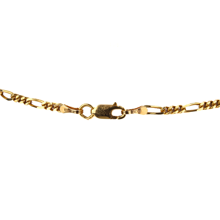14K 18K Yellow Gold Oval Lapis Lazuli & Malachite Reversible Pendant Necklace