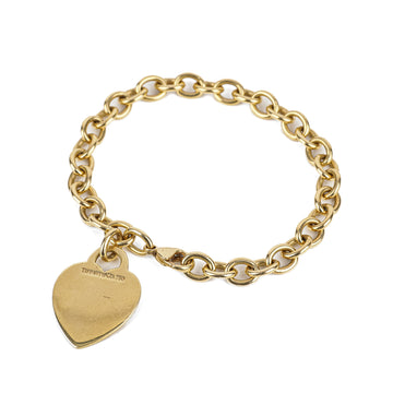 TIFFANY & CO. 18K Yellow Gold Heart Tag Bracelet