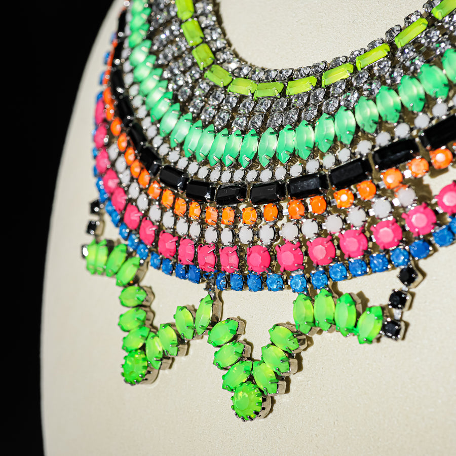 TOM BINNS Very Neon Techno Chic Necklace