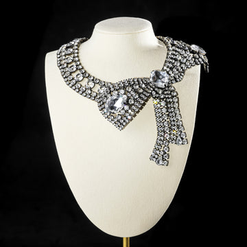 ALAN ANDERSON Rhinestone Bow Necklace