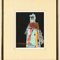 John Howard Gould - Figural Abstract - Mixed Media Collage on Paper
