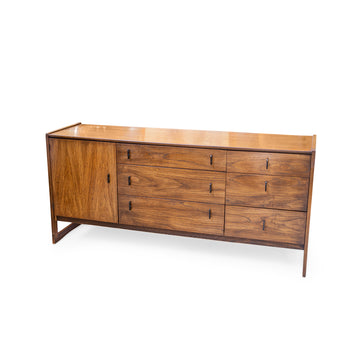 KAUFMAN Vintage Pecan Wood Dresser