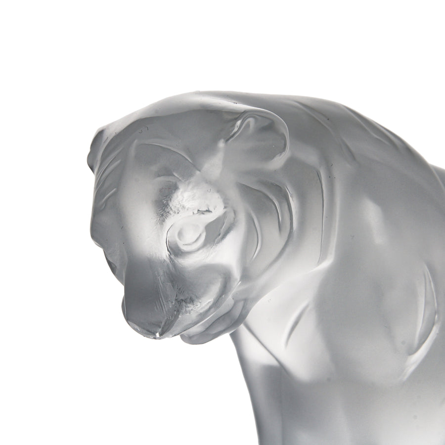 LALIQUE Bengalou Sitting Tiger Cub Figurine