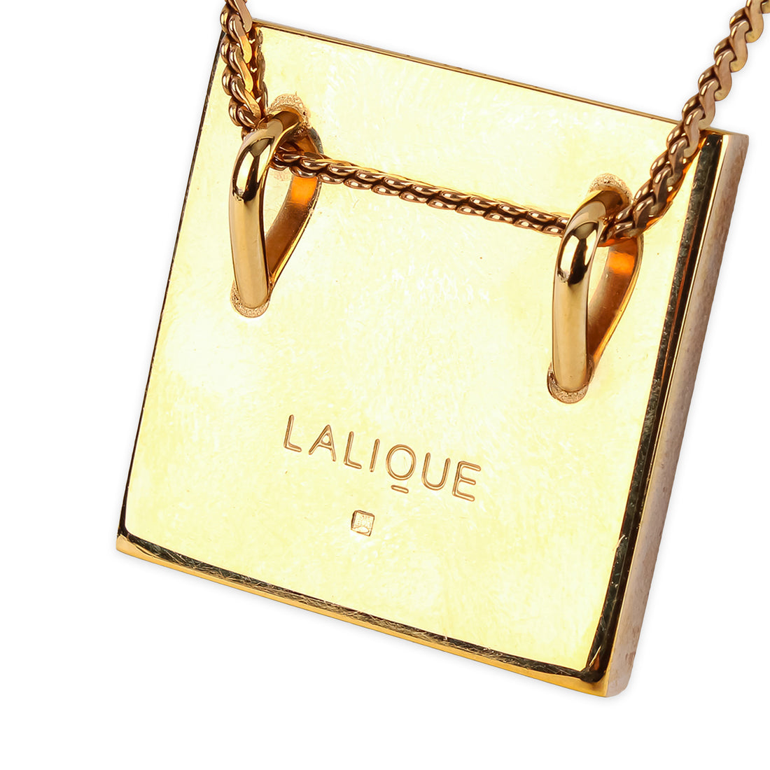 LALIQUE GP Masque de Femme Pendant Necklace 24"