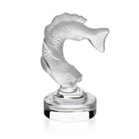 LALIQUE Goujon Koi Fish on Stand 13755 Figurine