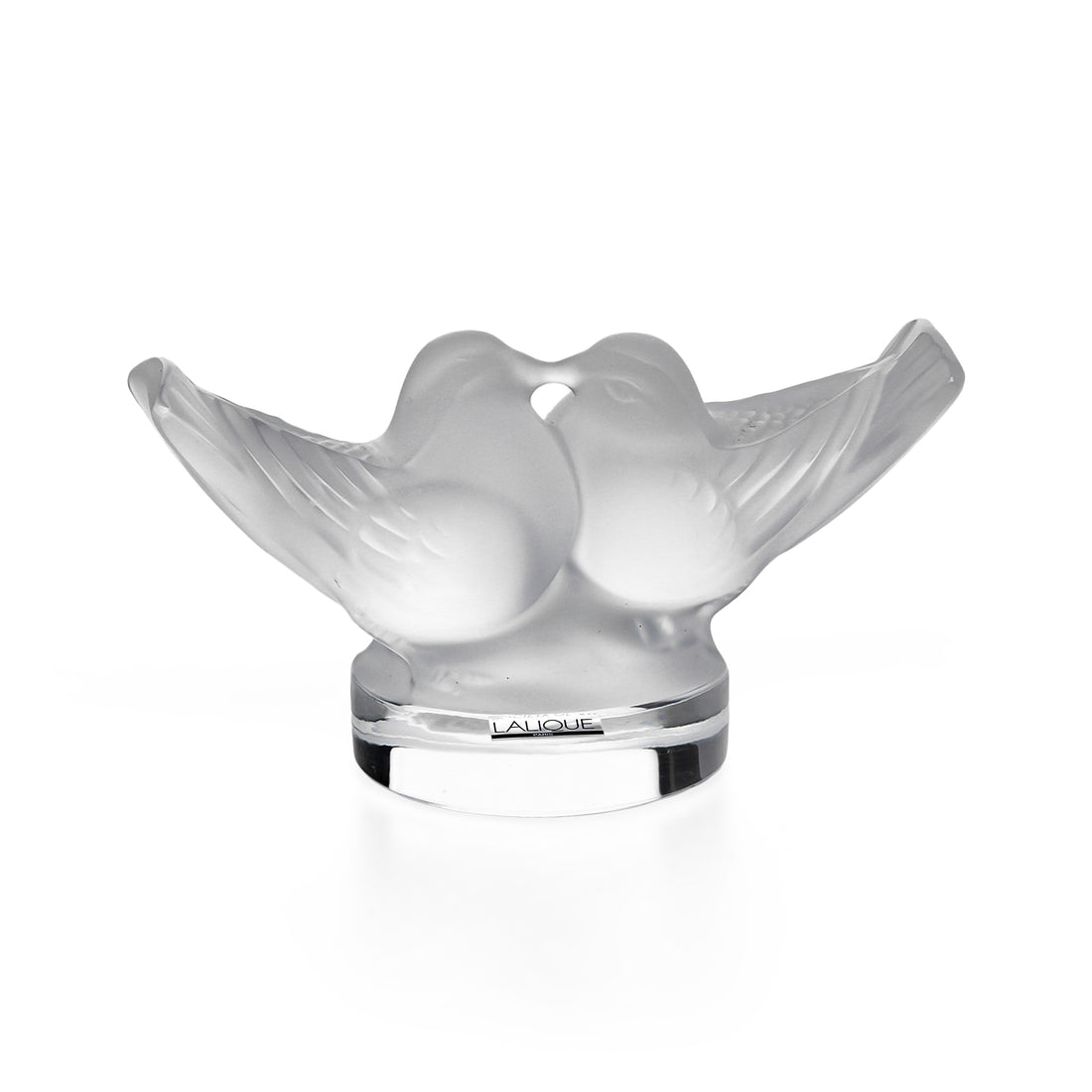 LALIQUE Lovebirds Kissing 61055 Figurine
