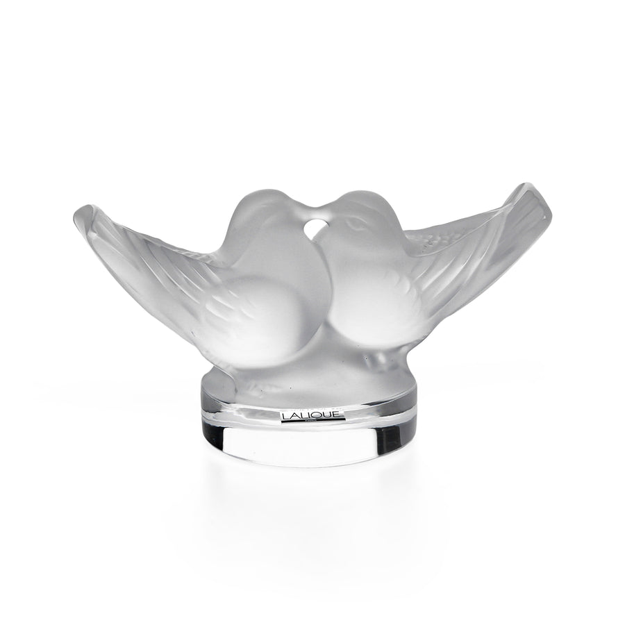 LALIQUE Lovebirds Kissing 61055 Figurine