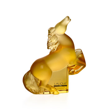 LALIQUE Rearing Kazak Horse Figurine 1026700 - Gold